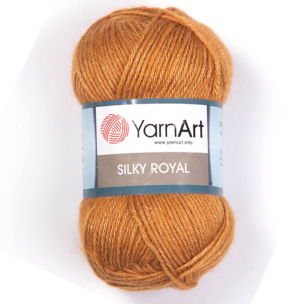 Пряжа YarnArt Silky royal 445 горчичный купить в Новосибирске по цене  295.00 руб.